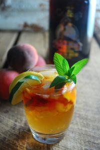 Georgia Meets Bermuda: peaches, sweet tea and rum!